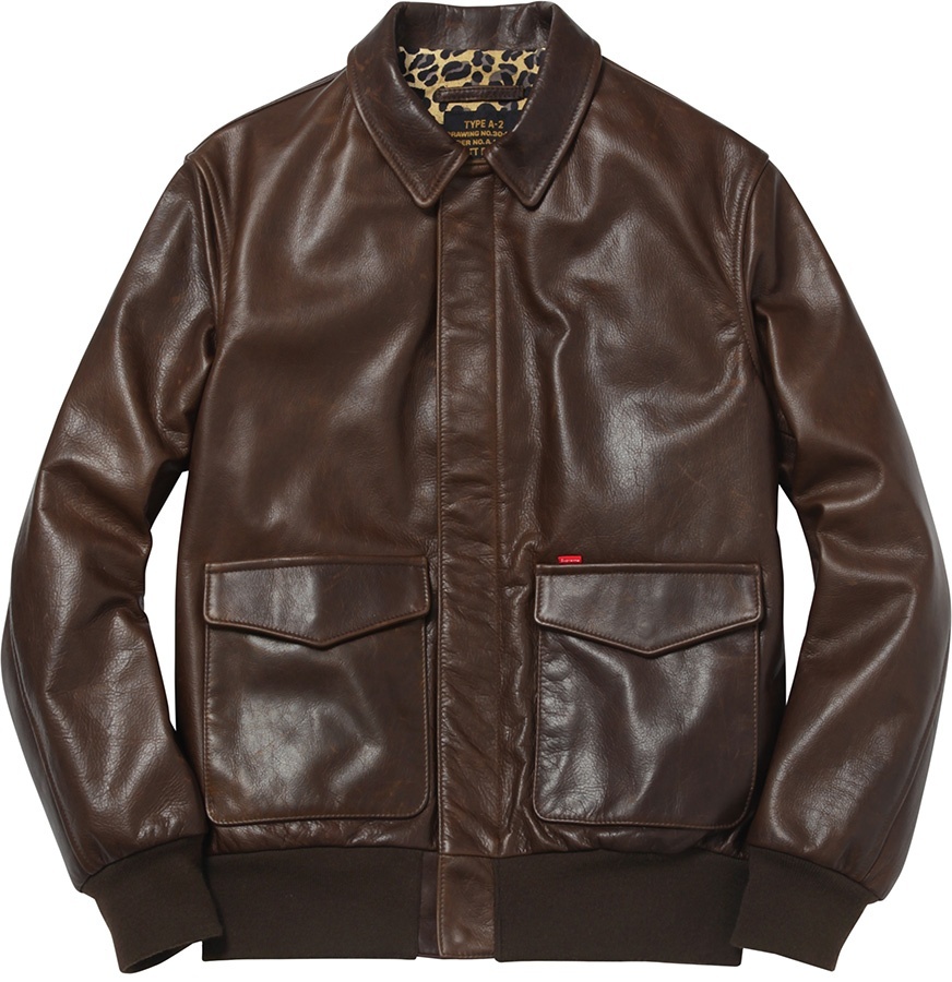 Supreme/Schott® Leather A-2 Jacket view 2